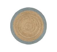 Tapis Fait à la Main Jute avec Bord Gris Foncé 150 cm Moquette Carpette vidaXL