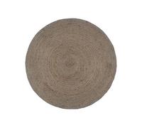 Vidaxl Tapis Fait À La Main Jute Rond 210 Cm Gris