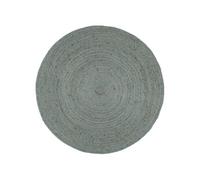 vidaXL Tapis fait à la main Jute Rond 210 cm Vert olive