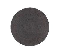 Vloerkleed handgemaakt rond 240 cm jute donkergrijs343598