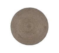 Vidaxl Tapis Fait À La Main Jute Rond 240 Cm Gris