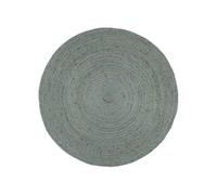 Vidaxl Tapis Fait À La Main Jute Rond 240 Cm Vert Olive