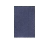Vidaxl Tapis Rectangulaire Bleu Marine 160x230 Cm Coton