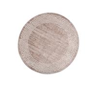 Vloerkleed wasbaar anti-slip 120 cm beige337945