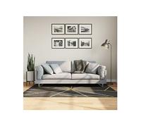 Vidaxl Tapis Lavable Noir Et Doré 120x180 Cm Antidérapant