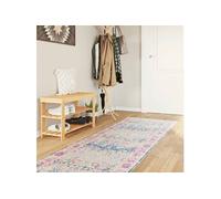 Vloerkleed wasbaar anti-slip 80x300 cm meerkleurig136598