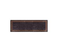 Vidaxl Tapis Lavable Antidérapant 80x300 Cm Noir Et Doré