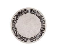 Vloerkleed wasbaar anti-slip Ã¸120 cm lichtbeige337951