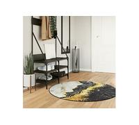 Vloerkleed wasbaar anti-slip Ã~ 120 cm meerkleurig136614