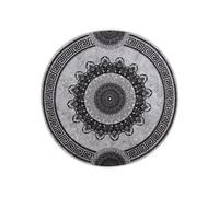 vidaXL Vloerkleed wasbaar anti-slip Ã¸120 cm meerkleurig337987 Gris G