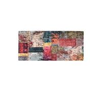 Vloerkleed wasbaar anti-slip patchwork 80x300 cm meerkleurig337965
