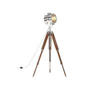 Vidaxl Lampadaire À Trépied Bois De Manguier Massif 165 Cm Marron