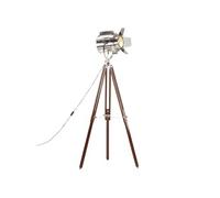 vidaXL Lampadaire à Trépied Lampe sur Pied Projecteur de Cinéma Hauteur Réglable Salon Maison Intérieur 180 cm Bois de 286106