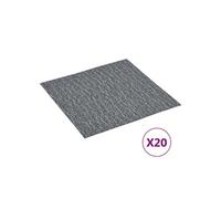 Planches de plancher autoadhésives 20 pcs PVC 1,86 m² Gris