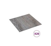 Vidaxl Planches De Plancher Autoadhésives 20 Pcs Pvc 1,86 M² Marron