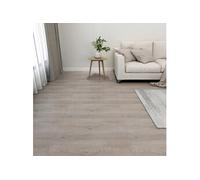 20x Planches de Plancher Autoadhésives Revêtements de Sol Salon Salle de Séjour Chambre Maison Antidérapant PVC 1,86 m² Taupe