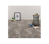 vidaXL Planches plancher autoadhÃ©sives 20 pcs PVC 1,86 mÂ² Marbre noir