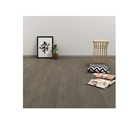 vidaXL Planches de sol autoadhésives 4,46 m² 3 mm PVC Gris et marron