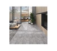 vidaXL Vloerplanken zelfklevend 5,02 mÂ² 2 mm PVC cementbruin146559 Brun