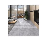 Vloerplanken zelfklevend 5,02 mÂ² 2 mm PVC cementgrijs146558