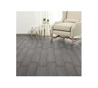 Vidaxl Planche De Plancher Pvc Autoadhésif 5,21 M² 2 Mm Gris Foncé