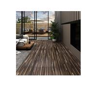 Vidaxl Planche De Plancher Pvc Autoadh¿¿Sif 5,21 M? 2 Mm Marron Ray¿¿