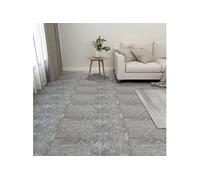 Vidaxl Planches De Plancher Autoadhésives 55 Pcs Pvc 5,11m² Gris Béton