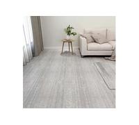 vidaXL Planches de plancher autoadhésives 55 pcs PVC 5,11 m² Gris