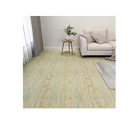 vidaXL Planches de plancher autoadhésives 55 pcs PVC 5,11 m² Marron