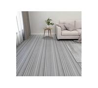 vidaXL Planches de plancher autoadhésives 55 pcs PVC 5,11m² Gris clair