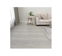 Planches de plancher autoadhésives 55 pcs PVC 5,11m² Gris clair