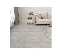 vidaXL Vloerplanken zelfklevend 55 st 5,11 mÂ² PVC lichtgrijs324661 Gris G