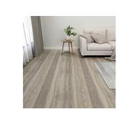 Vidaxl Planches De Plancher Autoadhésives 55 Pcs Pvc 5,11 M² Taupe