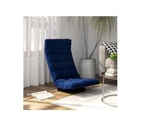 Vidaxl Chaise De Sol Pivotante Bleu Velours Bleu