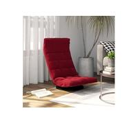 Vidaxl Chaise De Sol Pivotante Rouge Bordeaux Velours Rouge