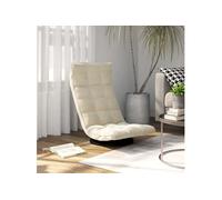 vidaXL Vloerstoel draaibaar velours crème Crème G