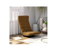 Vloerstoel draaibaar velours marron