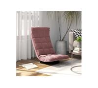 Vloerstoel draaibaar velours roze