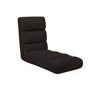 vidaXL Chaise pliable de sol Marron Similicuir