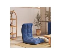 Vloerstoel inklapbaar tissu bleu