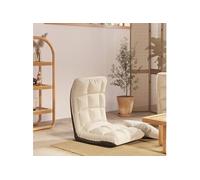 Vloerstoel inklapbaar tissu crème