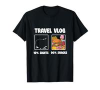 Vlog de Voyage Dix de visites touristiques, Quatre T-Shirt
