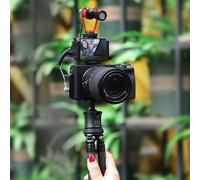 Vlog Selfie Flip-Screen-Stativ - Avec poignée, pour les caméras de poche - Idéal pour les Vlogs et les vidéos YouTube
