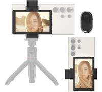 Vlog Selfie Phone Monitor Screen With Magnetic Phone Holder,Rear Selfie Camera For Vlog Livestream,Compatible Only With Samsung (Not Supports 8k Recording/Google Phone