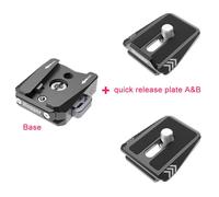 Vlogger-Plaque de dégagement rapide,adaptateur de verrouillage de pince,plaque de base de siège à chargement - KIT A B-D12