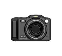 Vlogging Double objectif avant et arrière (Noir) | Double objectif avant/arrière, vidéo 4K, partage d'applications WiFi, zoom numérique 18x, parfait pour les selfies