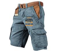 VLOYSR Short Tactique Homme Militaire Casual Pantalon Travail Ceinture Cargo Lâche avec Multi-Poches de Jogging Running Extérieur 02-Vert XL