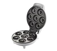 VLRBFDOI Mini Machine de Fabricant de Beignet, Surface antiadhésive Fait 7 Petits Beignets, Parfait pour Le Petit déjeuner ou Le Casse-croûte de Dessert de Boulangerie de Maison de Vacances,Blanc