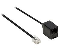 VLTP90205B100 Câble rallonge de télécommunication à connecteur RJ11 mâle vers RJ11 femelle 10 m Noir