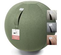 VLUV Ballon-siège en Tissu SOVA, siège Ergonomique, Couleur: Pesto (Vert), Ø 60cm - 65cm, revêtement de Tissu d’ameublement de qualité supérieure, avec Une poignée de Transport et Un Anneau de Base